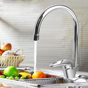 Elegant Brass Cold And Hot Water Rotatable Kitchen Faucet