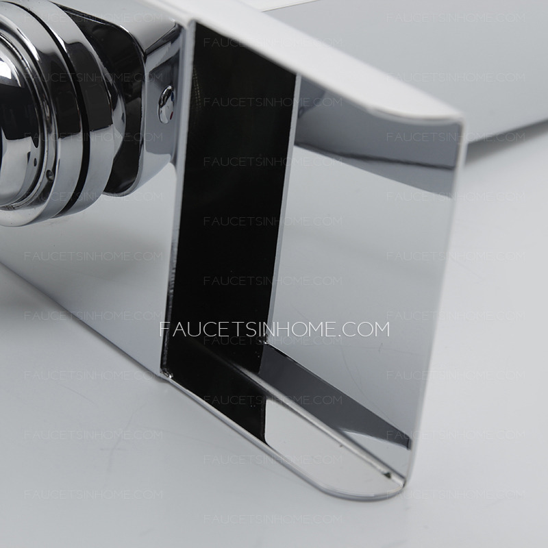 Modern LED Heighting Deck Mounted One Hole Shower Faucet 