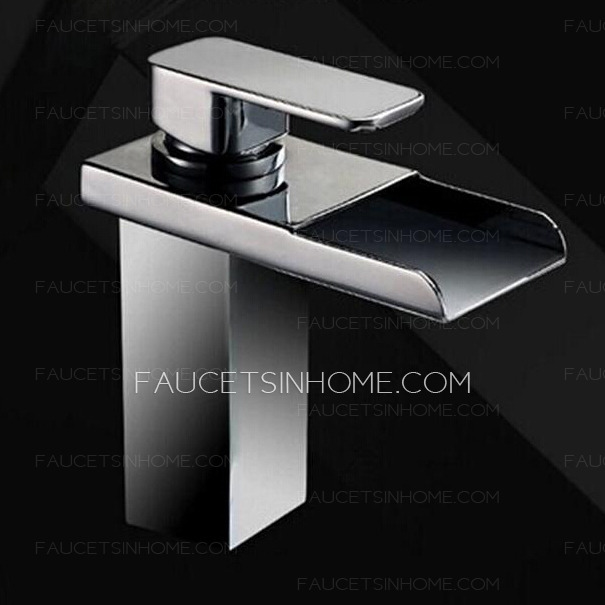 gotonovo Top Rated Silver Waterfall Automatic LED Sink Faucet