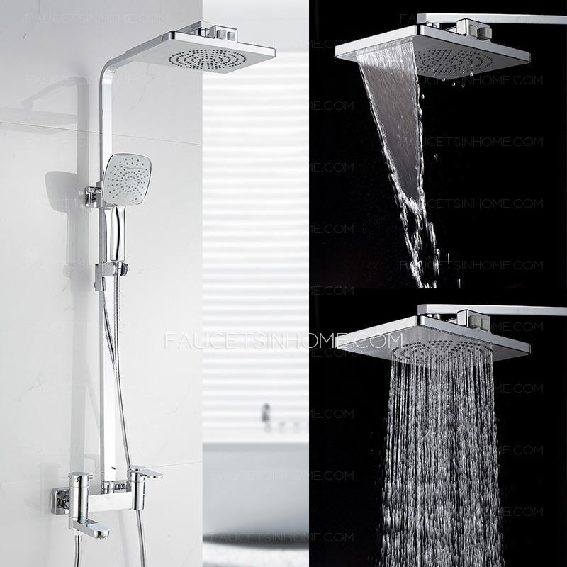 High End Waterfall Pressurized Outside Shower Faucet