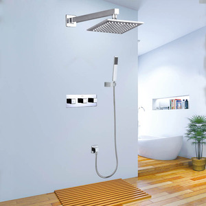 High End Slim Top Shower Concealed Wall Mount Shower Faucet