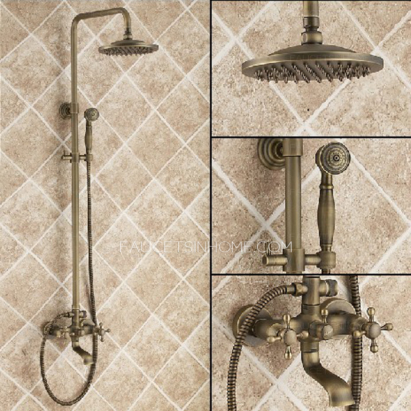 Vitage Antique Copper Phone Hand Shower System