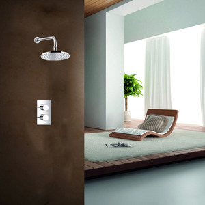 Modern Concealed Wall Mount Rain Shower Faucet System