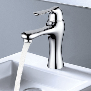 Vinsally High End Streamlined Design Deck Mount Bathroom Faucet