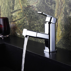 Contemporary Pullout Sink Faucet Bathroom Of Single Handle