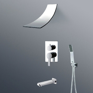 Good Waterfall Concealed Wall Mount Hand Shower Faucet
