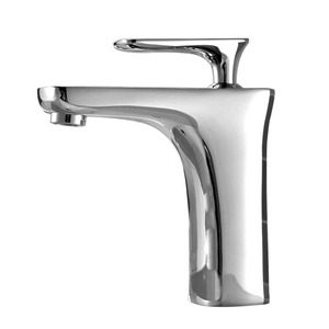 Best Single Handle Chrome Copper Deck Mount Bathroom Sink Faucet