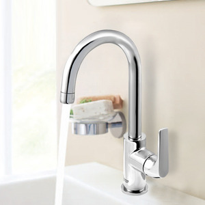 High End High Arc Rotatable Vessel Mount Faucet Kitchen