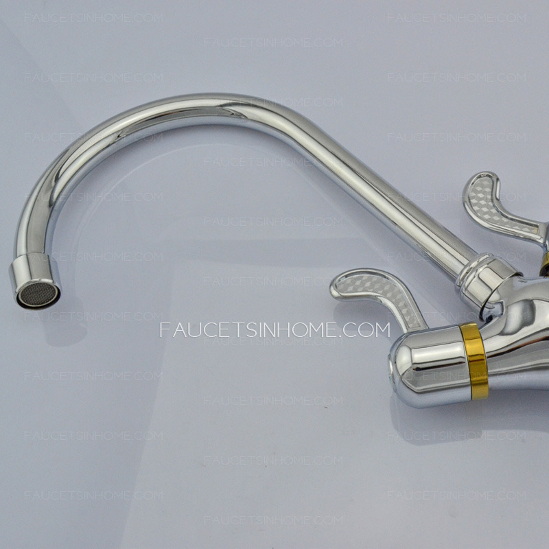 Wholesale Two Handle Rotatable Single Holw Kitchen Faucets