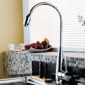 Inexpensive Brass Standing Thick Chrome Kitchen Faucets