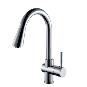 High Quality Brass Single Handle Single Hole Kitchen Faucets Rotatable