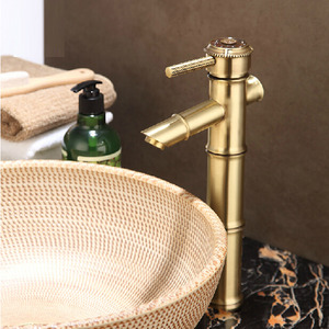 High End Brass Heightening Vessel Mount Bathroom Faucet