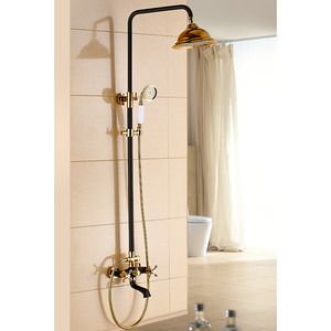 Hot Sale Brass Vintage Two Handle Shower Faucet Antique Bronze