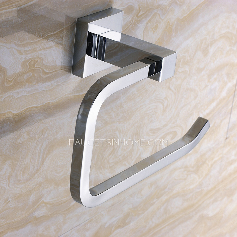 Wall-Mount Metal Chrome Toilet Paper Roll Holders