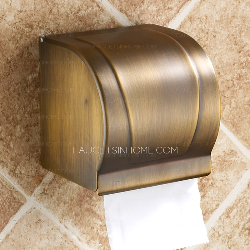 Vintage Bronze Toilet Paper Holders Wall Mount