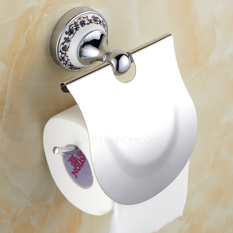 Unique Ceramic Silver Bathroom Toilet Paper Roll Holders