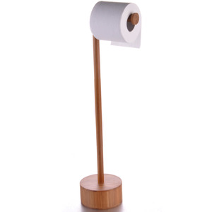 Unique Bamboo Bathroom Freestanding Toilet Paper Holders