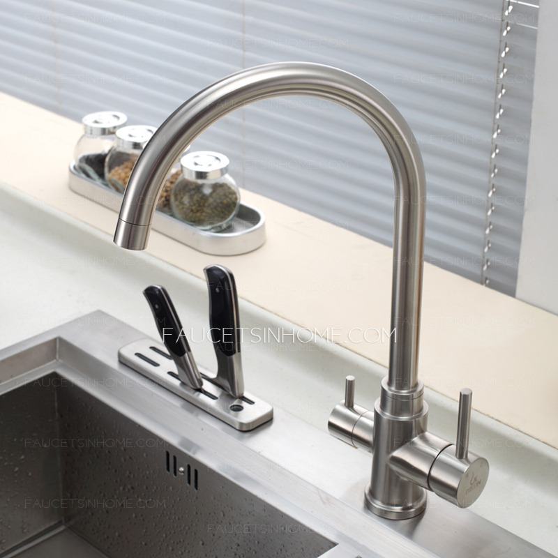 Advanced Stainless Steel Dual-Rotatable Kitchen Faucet For Drinking Water