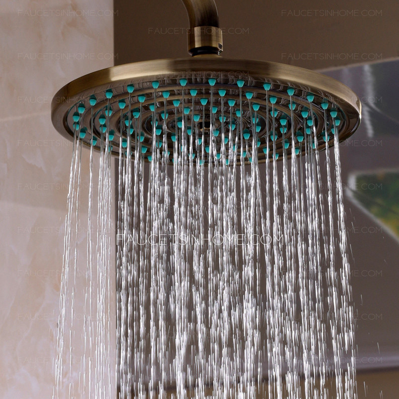 Classical Antique Brass Outdoor Shower Head And Faucets