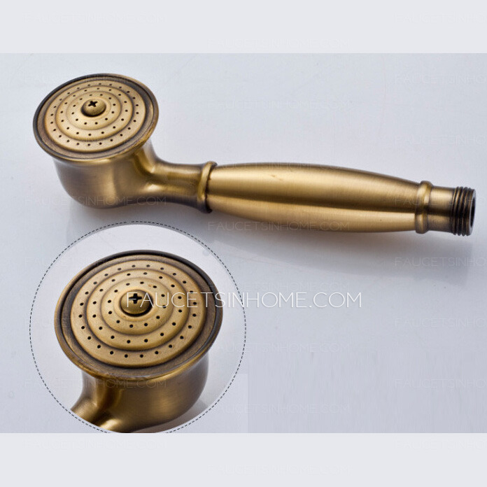 Classical Antique Brass Outdoor Shower Head And Faucets