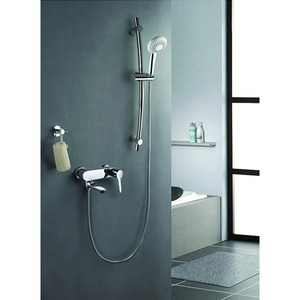 Inexpensive Brass Wall Mount Shower Faucet System For Bathroom