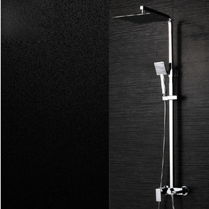 Modern Slim Square Shaped Brass Shower Faucet System
