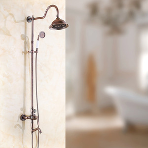 European Style Antique Copper Outside Shower Faucets System