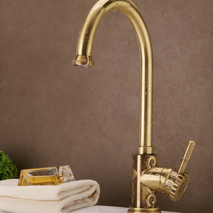 Expensive Bronze Carved Kitchen Sink Faucets Vessel Mount