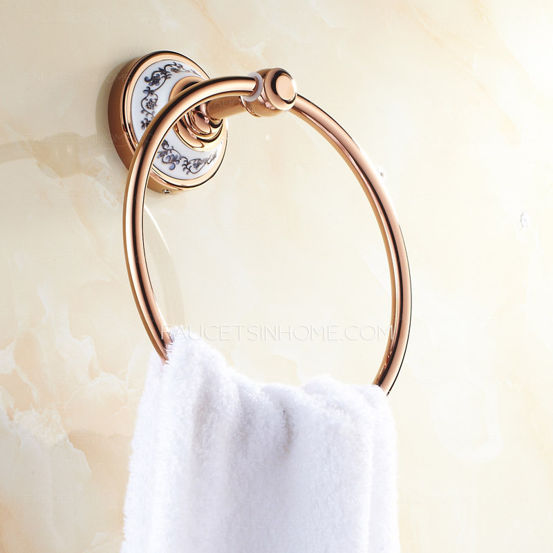 European Style Rose Gold Towel Rings