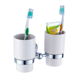 Best Ceramic Cups Brass Toothbrush Holder Bathroom Accessory