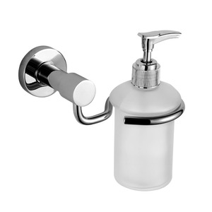 Modern Stainless Steel  Glass Bottle Soap Dispensers