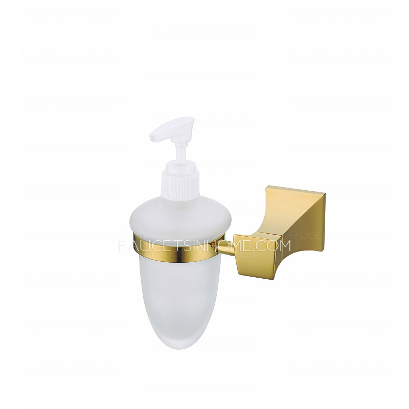 Luxury Gold Polished Brass Wall Mount Soap Dispensers