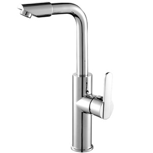Modern Rotatable Heightening Deck Mount Kitchen Faucets