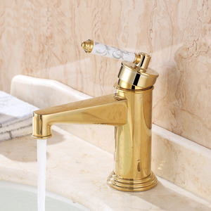 Luxury Polish Brass Single Handle Filtering Vintage Bathroom Sink Faucets