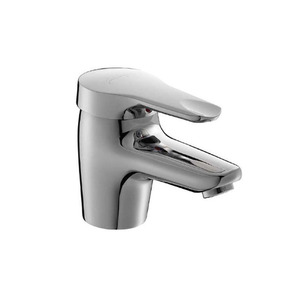 Simple Design Chrome Finish Copper Bathroom Sink Faucets