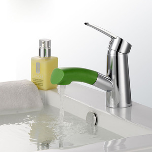 Cool ABS Plastic Material Pullout Spray Bathroom Faucet