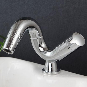 Unique Chrome Finish Art Deco Bathroom Faucets 