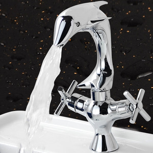 Designer Dolphin Bathroom Faucets Sale Chrome 
