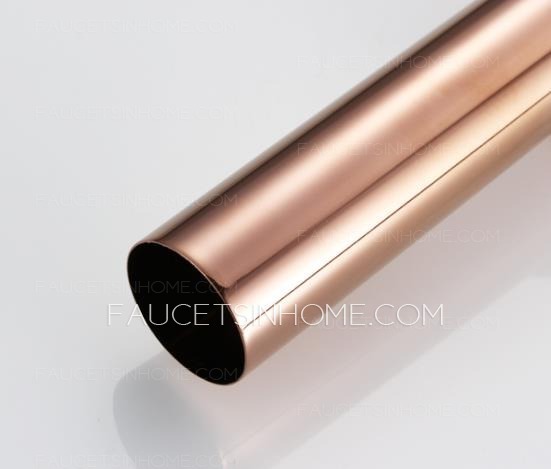 Rose Gold Polished brass Bouncing Type Drainer With Spillway Hole