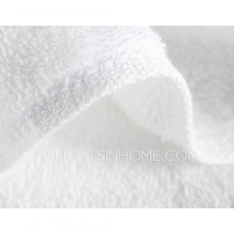 Pure Cotton Embroidery White 59*30 Inch Bathroom Towel One Piece