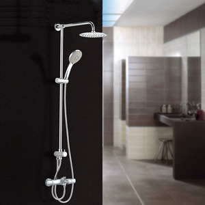 Modern Thermostatic Brass Thermostatic Exposed Outdoor Shower Faucets