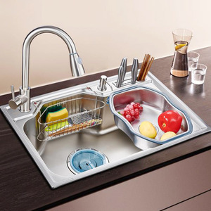 Multi-functional Stainless Steel Kitchen Sinks With Faucet
