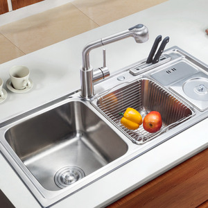 Stainless Steel Multi-functional Double Sinks Kitchen Sinks