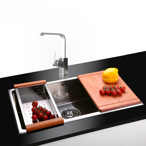 Large Capacity Stainless Steel Single Sink Kitchen Sinks With Faucet