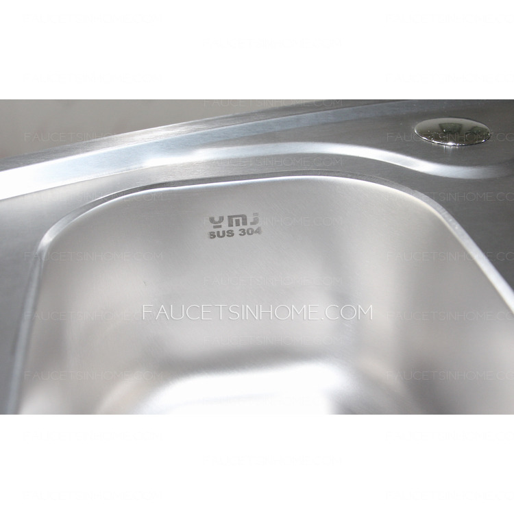 Double Sinks Fan Shaped Stainless Steel Kitchen Sinks Nickel Brushed