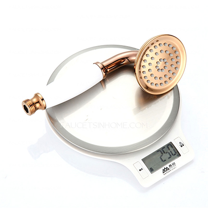 Luxury Rose Gold Single Handle Wall Mounted Shower Faucet