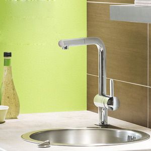 Best L Shaped Brass Chrome Single Hole Kitchen Faucet