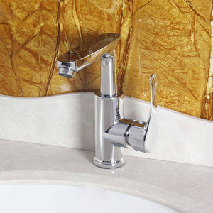 Designer One Handle Chrome Brass Bathroom Sink Faucets