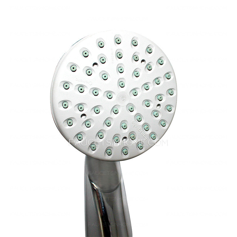 Simple Single Handle Chrome Brass Bathroom Shower Heads