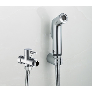Silver Brass Electroplated Wall Mounted Bathroom Bidet Faucet 